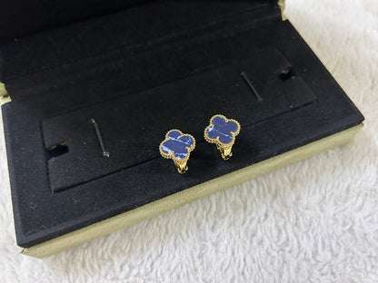 [Basjewels]CLOVER PIETERSITE MEDIUM STUD EARRINGS