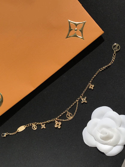 [baslovejewels]BLOOMING PINK GOLD MOP BRACELET