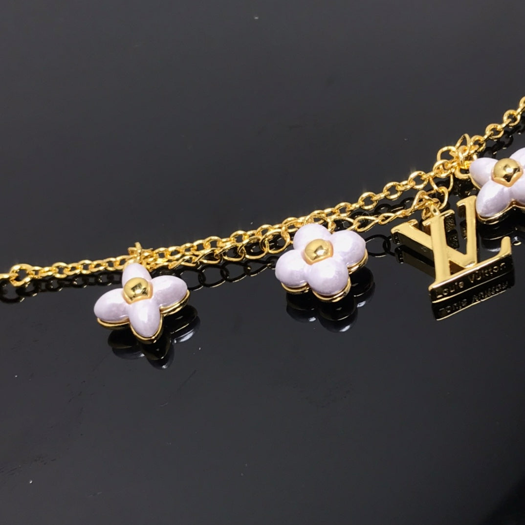 [baslovejewels]LOGO 6 MOTIF STAR AND SUN GOLD BRACELET