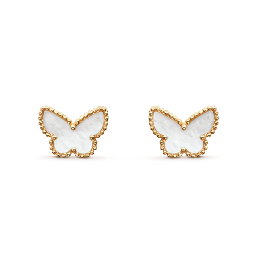 [Basjewels]SWEET BUTTERFLY MOP EARSTUDS