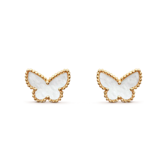 [Basjewels]SWEET BUTTERFLY MOP EARSTUDS