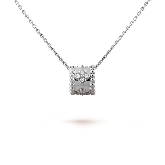 [Basjewels]PERLEE PEDANT SIVLER DIAMOND NECKLACE