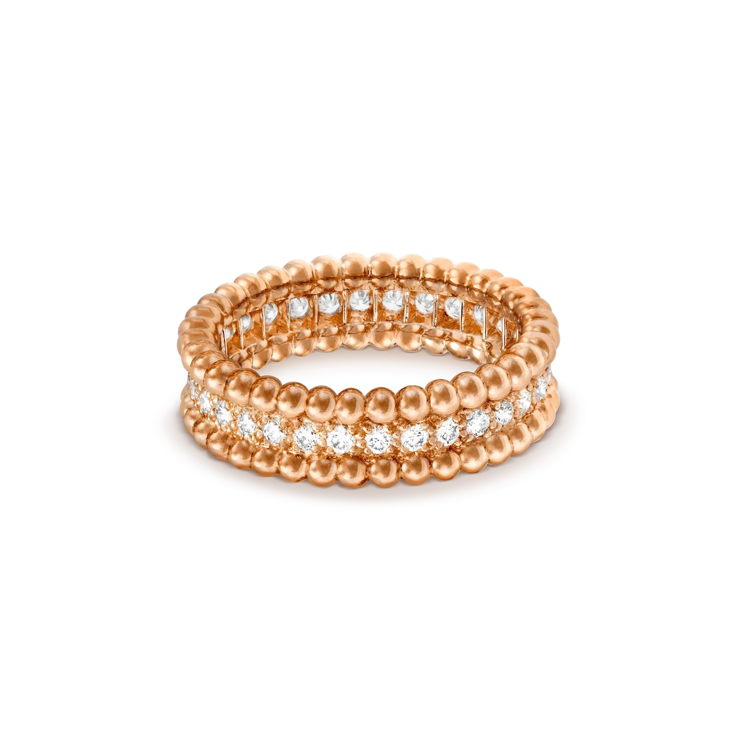 [Basjewels]PERLEE DIAMOND ROSE GOLD RING