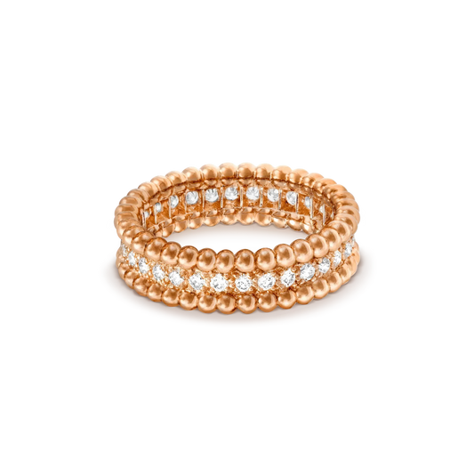 [Basjewels]PERLEE DIAMOND ROSE GOLD RING