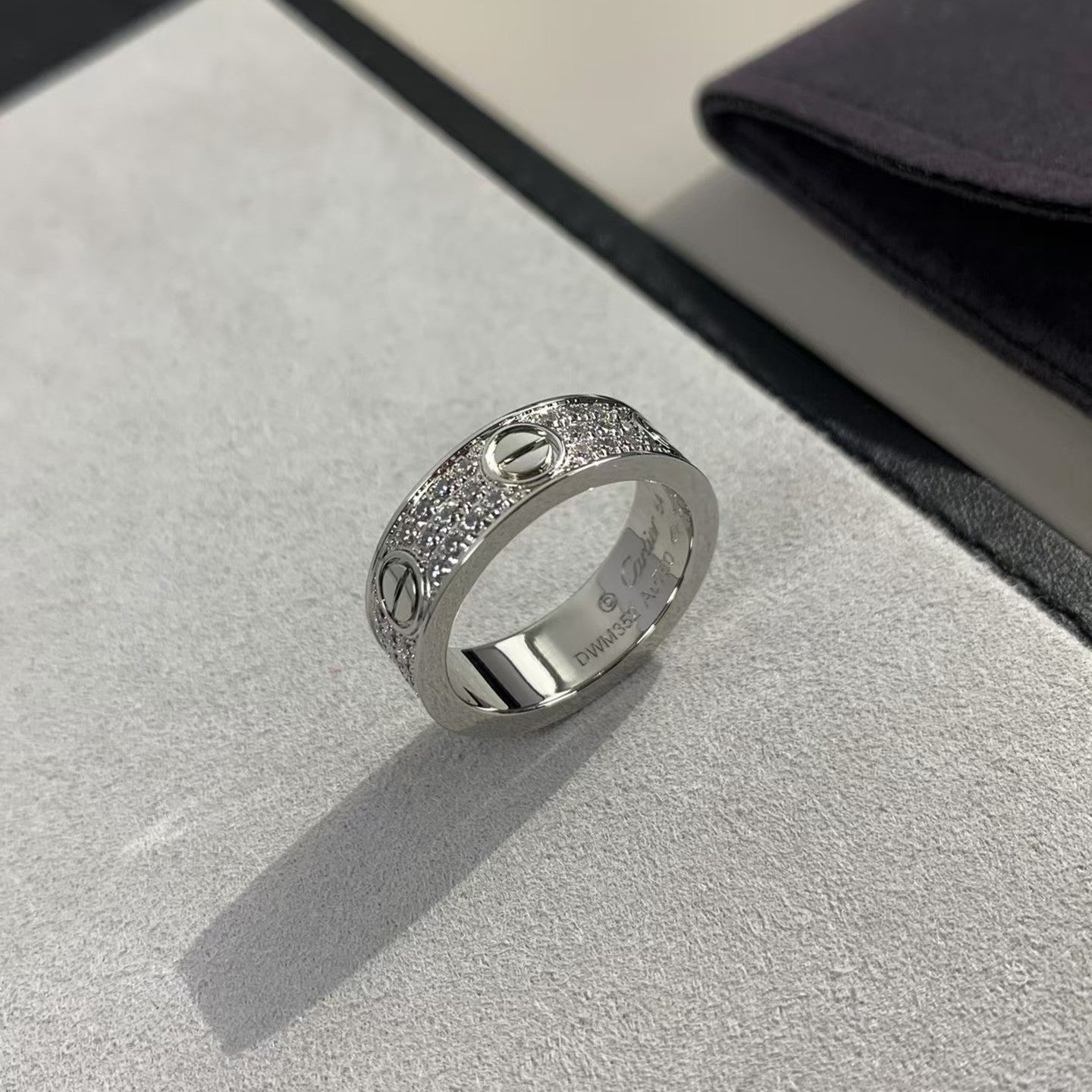 [baslovejewels]LOVE RING 5.5MM DIAMONDS PAVED