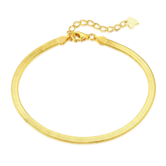 [baslovejewels]Flat Snake Bone Chain Blade Necklace