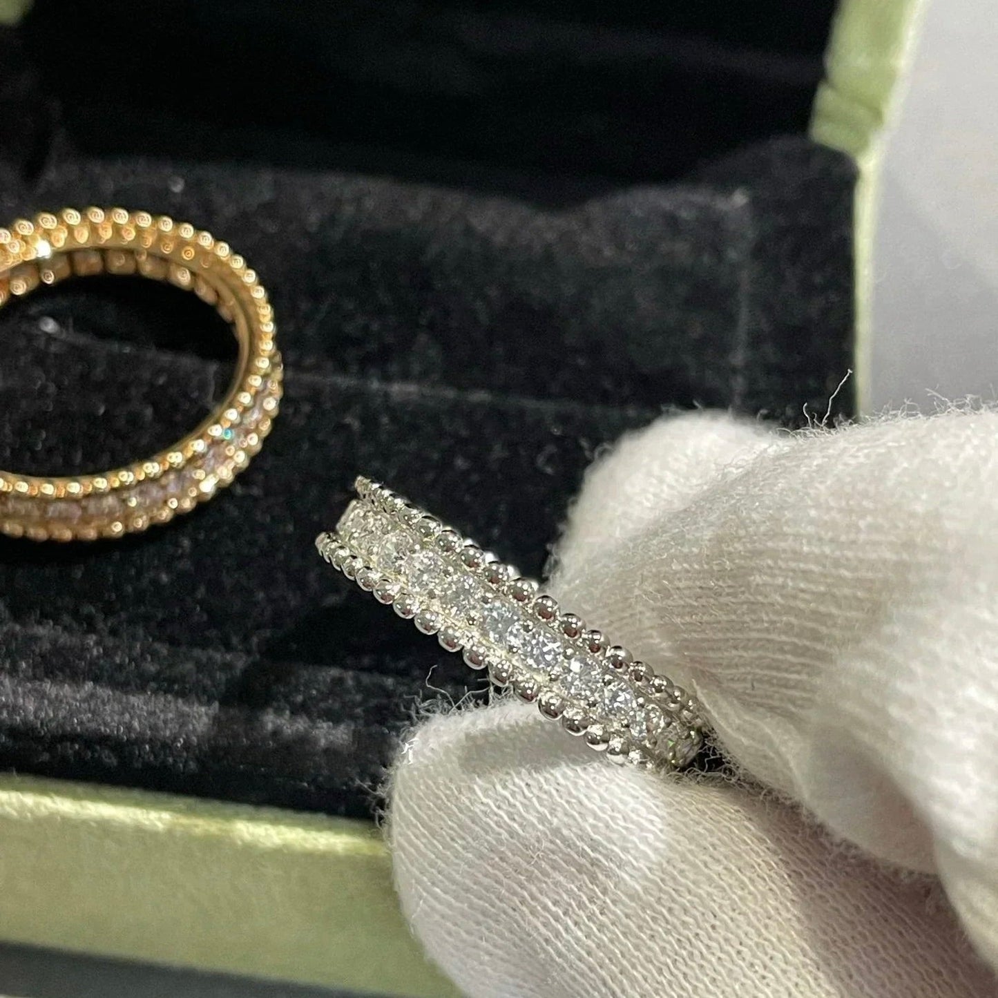 [Basjewels]PERLEE DIAMOND ROSE GOLD RING