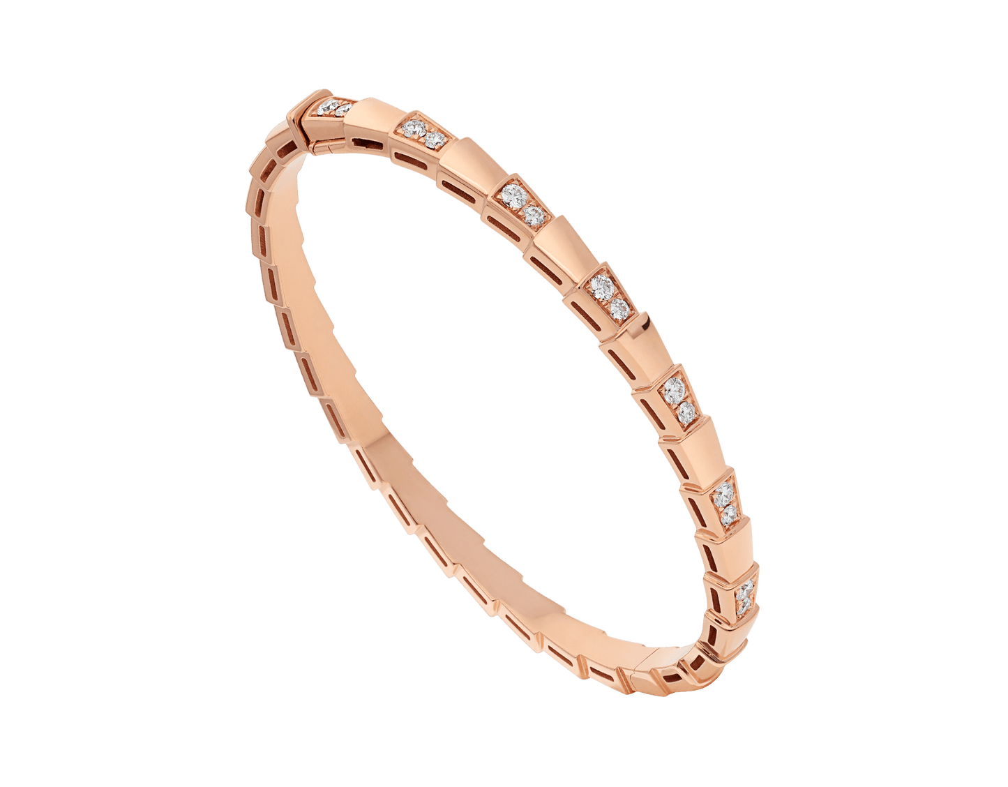 [Basjewels]SERPENTI SMALL BRACELET PINK GOLD DIAMOND