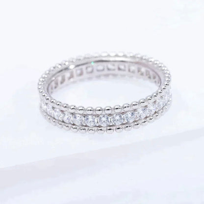 [Basjewels]PERLEE DIAMOND SILVER RING