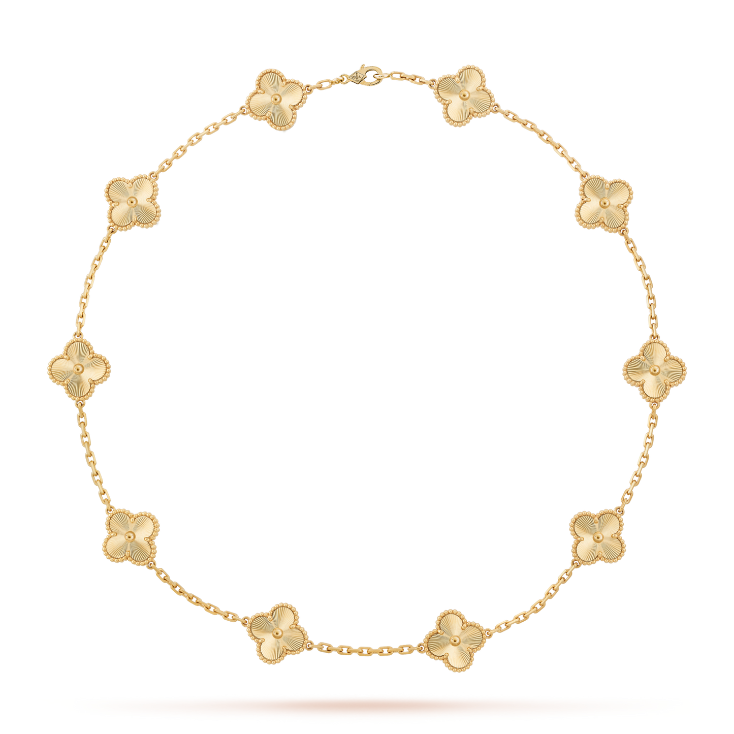 [baslovejewels]CLOVER 10 MOTIFS LASER NECKLACE