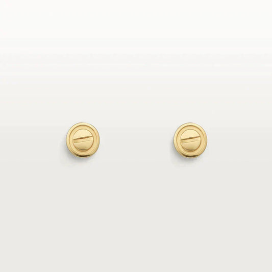 [Basjewels]LOVE EARRINGS GOLD 10MM