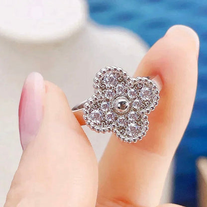 [Basjewels]CLOVER DIAMOND RING