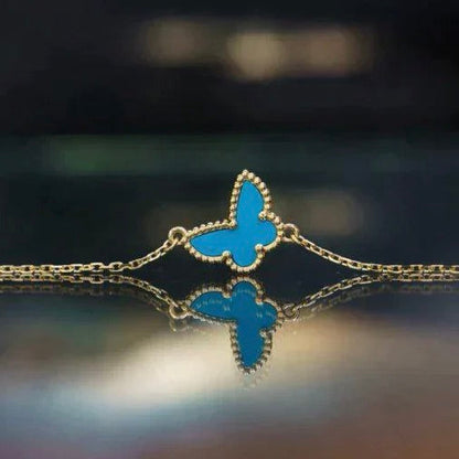 [Basjewels]BUTTERFLY TURQUOISE BUTTERFLY BRACELET