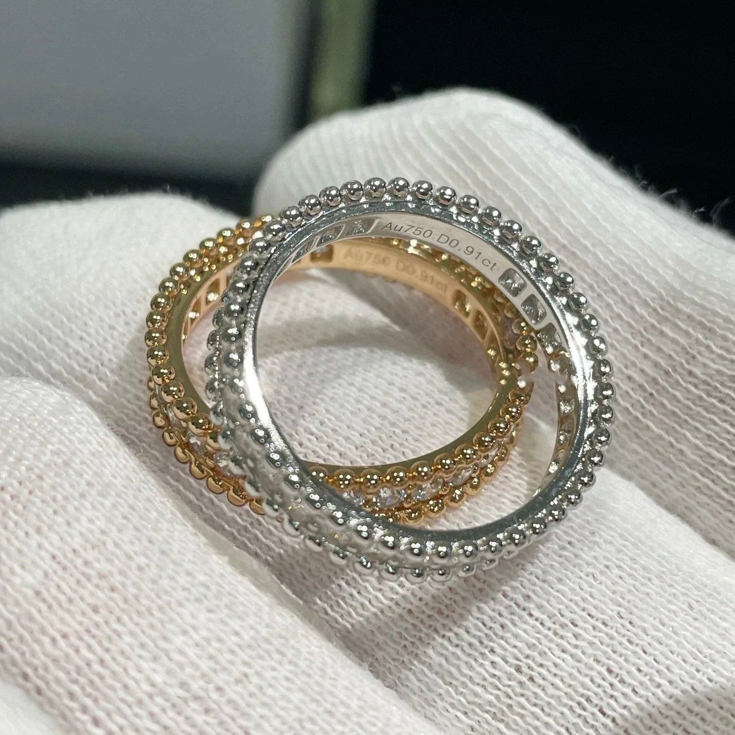 [Basjewels]PERLEE DIAMOND ROSE GOLD RING