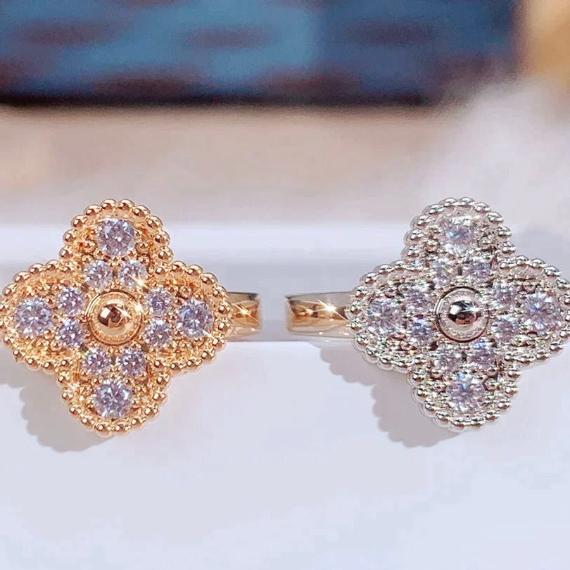 [Basjewels]CLOVER DIAMOND RING