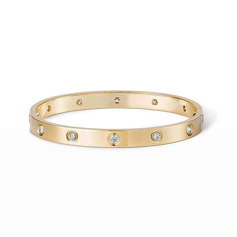 [Basjewels]LOVE BRACELET 6.1MM 10 DIAMONDS