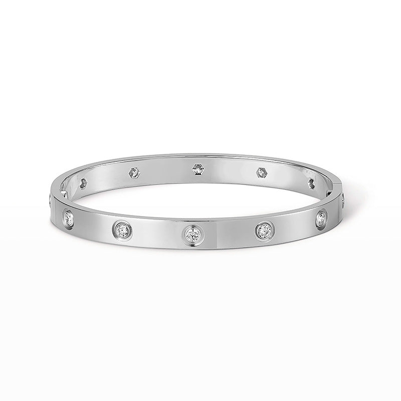 [Basjewels]LOVE BRACELET 6.1MM 10 DIAMONDS