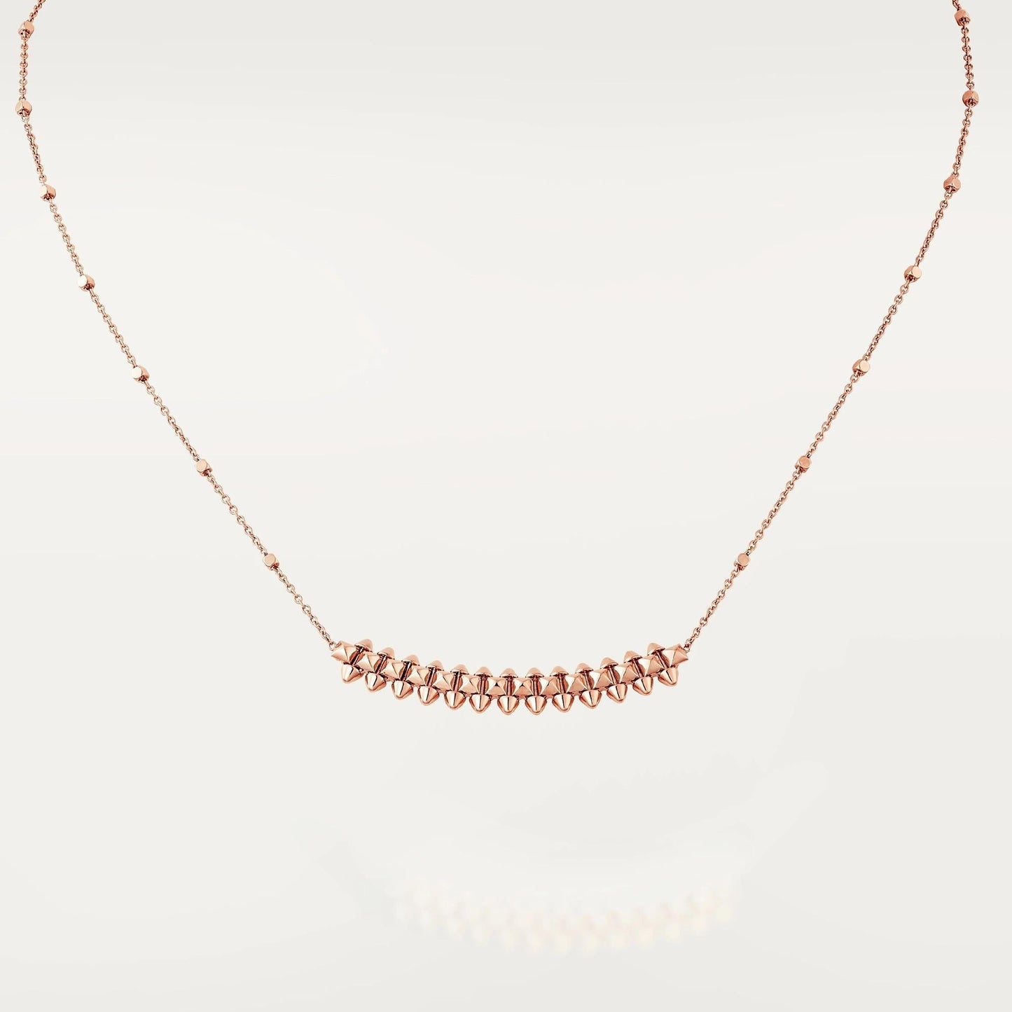 [Basjewels]CLASH PINK GOLD NECKLACE