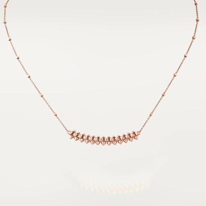 [Basjewels]CLASH PINK GOLD NECKLACE