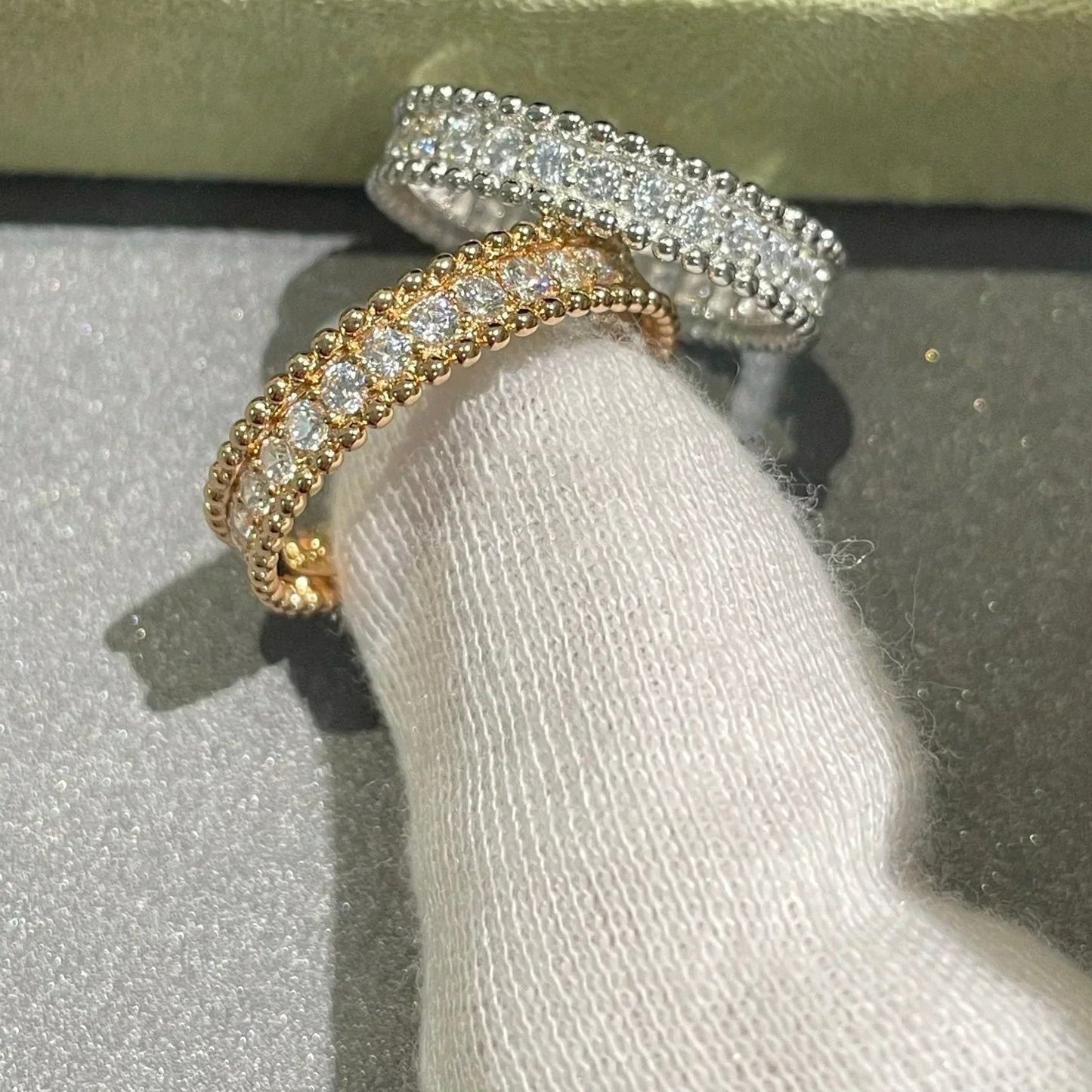 [Basjewels]PERLEE DIAMOND SILVER RING