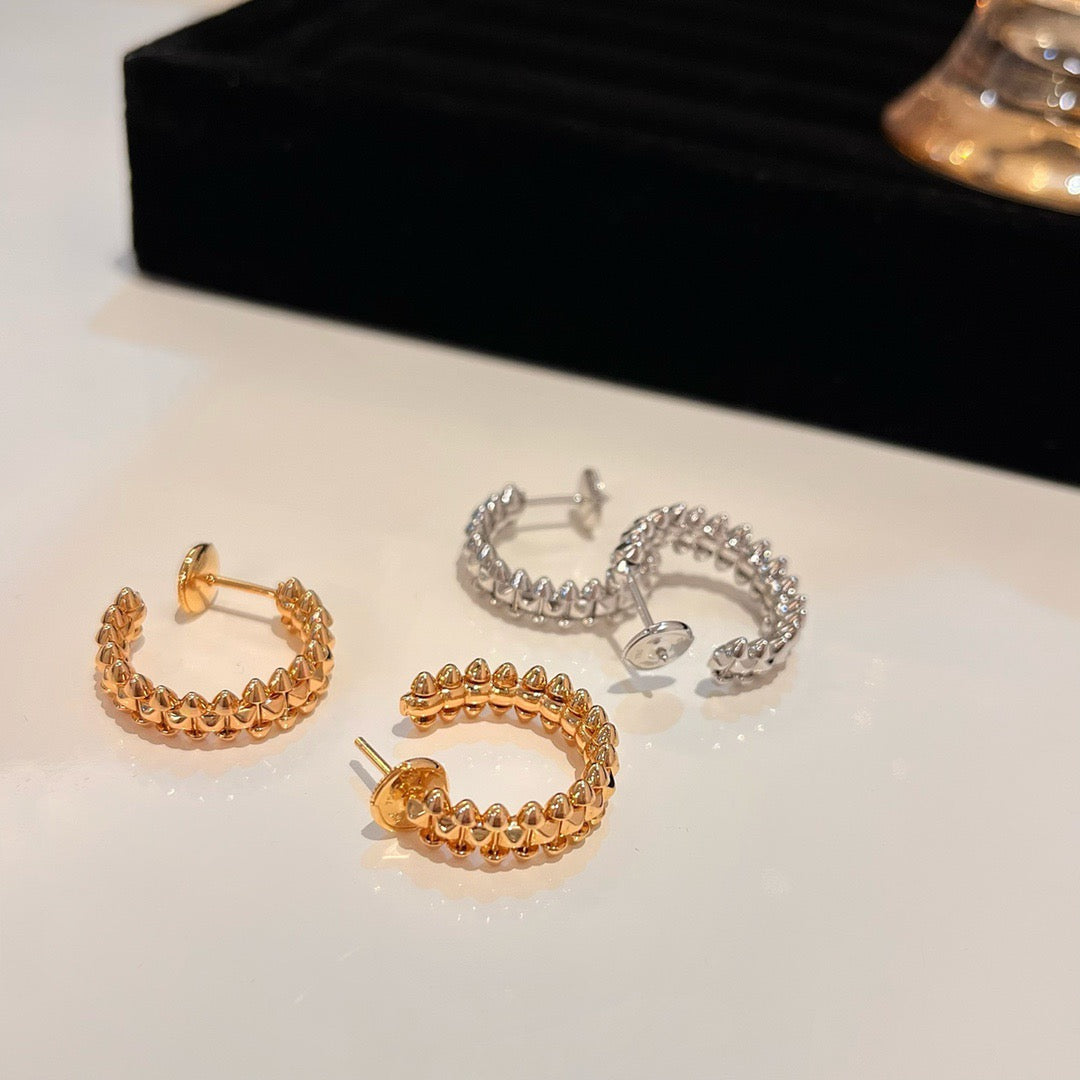 [Basjewels]CLASH SMALL HOOP EARRINGS