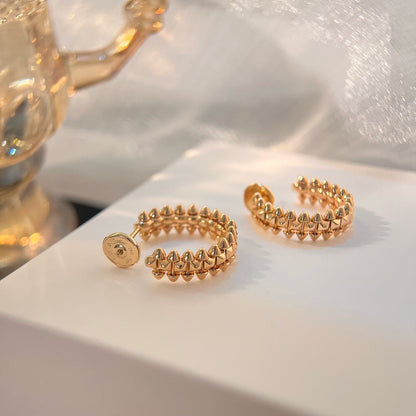 [baslovejewels]CLASH SMALL HOOP EARRINGS