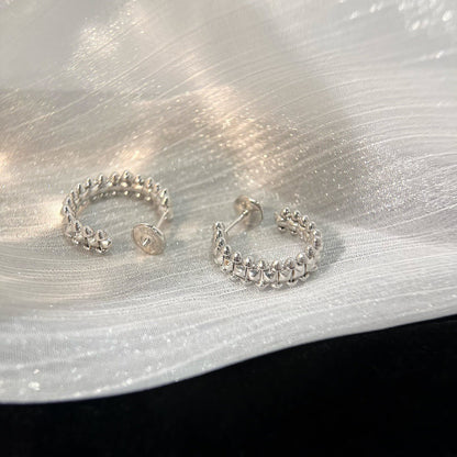 [Basjewels]CLASH SMALL HOOP EARRINGS