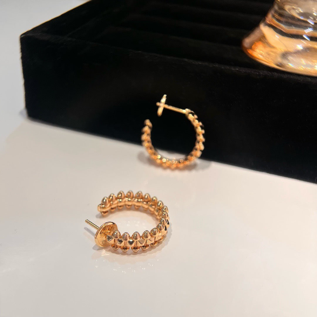 [Basjewels]CLASH SMALL HOOP EARRINGS