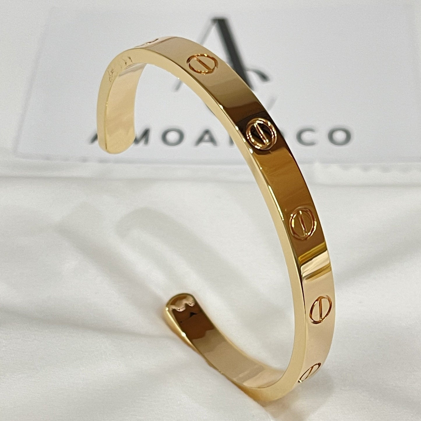 [Basjewels]LOVE BRACELET 6.1MM OPEN CUFF