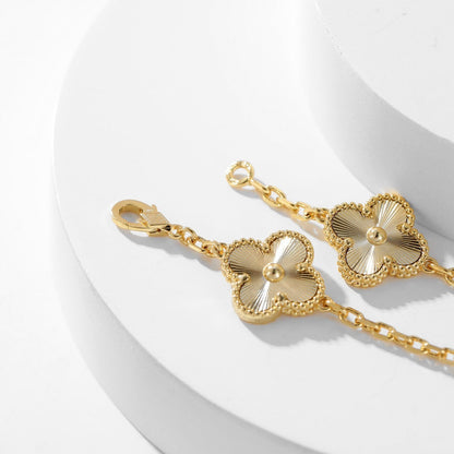 [baslovejewels]CLOVER 10 MOTIFS LASER NECKLACE