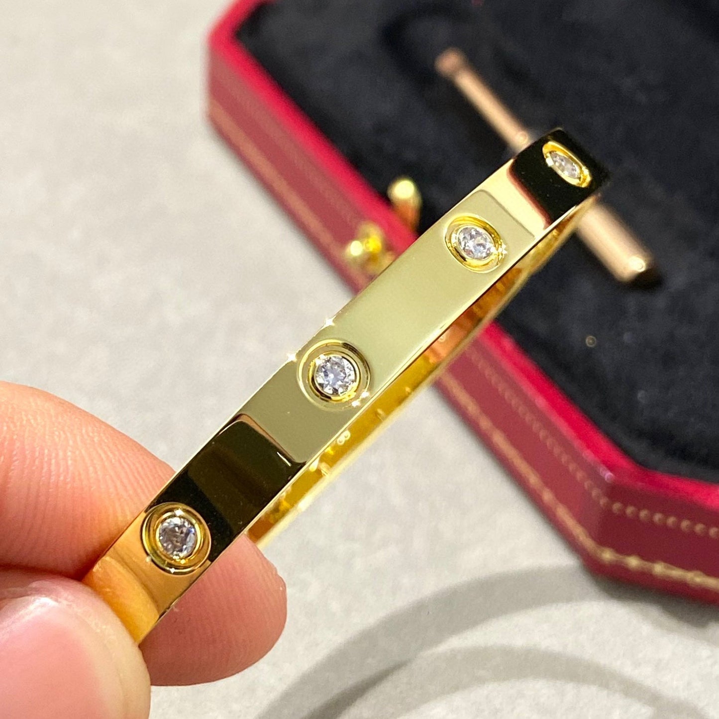 [baslovejewels]LOVE BRACELET 6.1MM 10 DIAMONDS