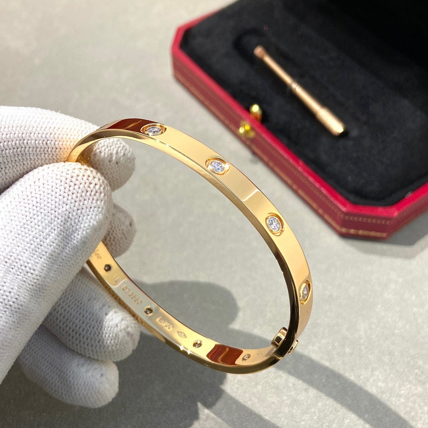 [baslovejewels]LOVE BRACELET 6.1MM 10 DIAMONDS