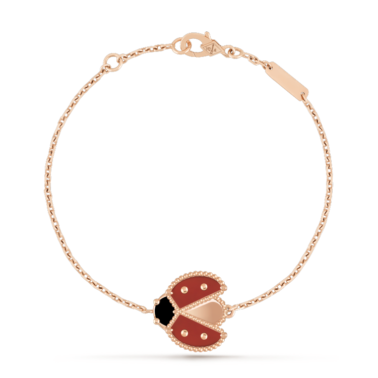 [Basjewels]LUCKY SPRING 1 MOTIF PINK GOLD BRACELET