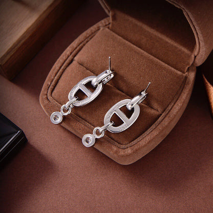 [Basjewels]HM CHAINE DIAMOND EARRINGS