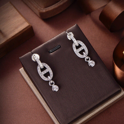 [Basjewels]HM CHAINE DIAMOND EARRINGS