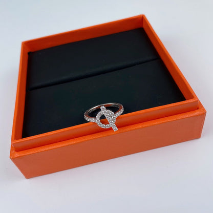 [baslovejewels]ECHAPPEE RING SILVER DIAMOND