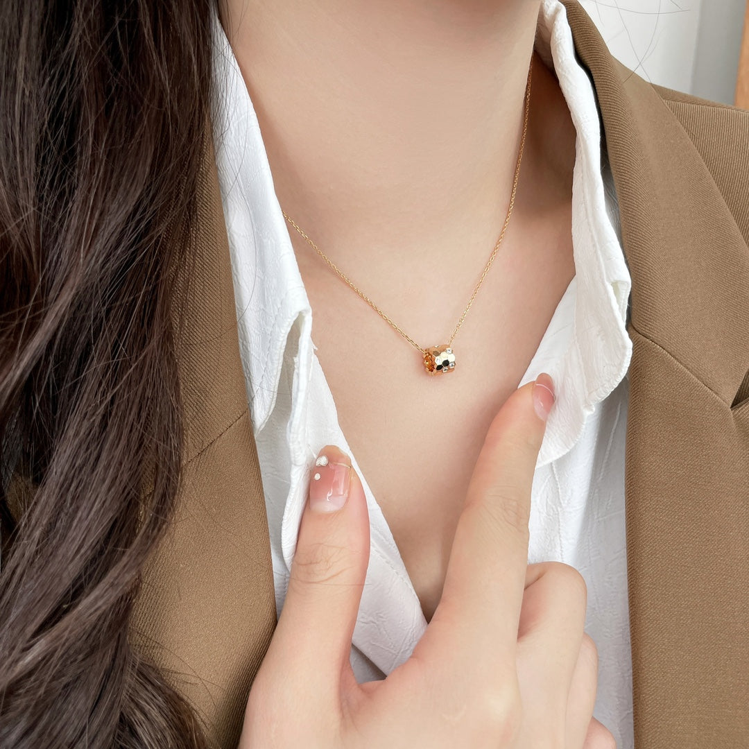 [Basjewels]BEE MINI PEDANT DIAMOND NECKLACE