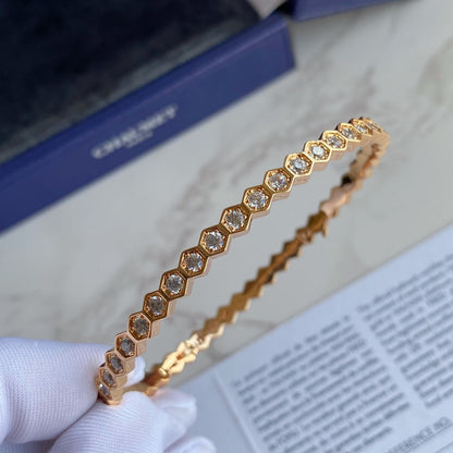 [Basjewels]BEE LOVE GOLD BRACELET FULL DIAMOND