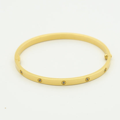 [Basjewels]LOVE BRACELET 3.65MM 10 DIAMONDS