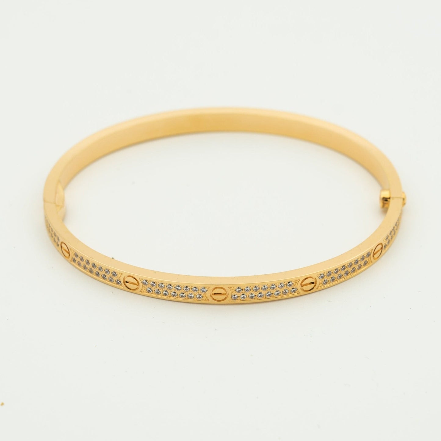 [baslovejewels]LOVE BRACELET 3.65MM DIAMOND-PAVED SILVER