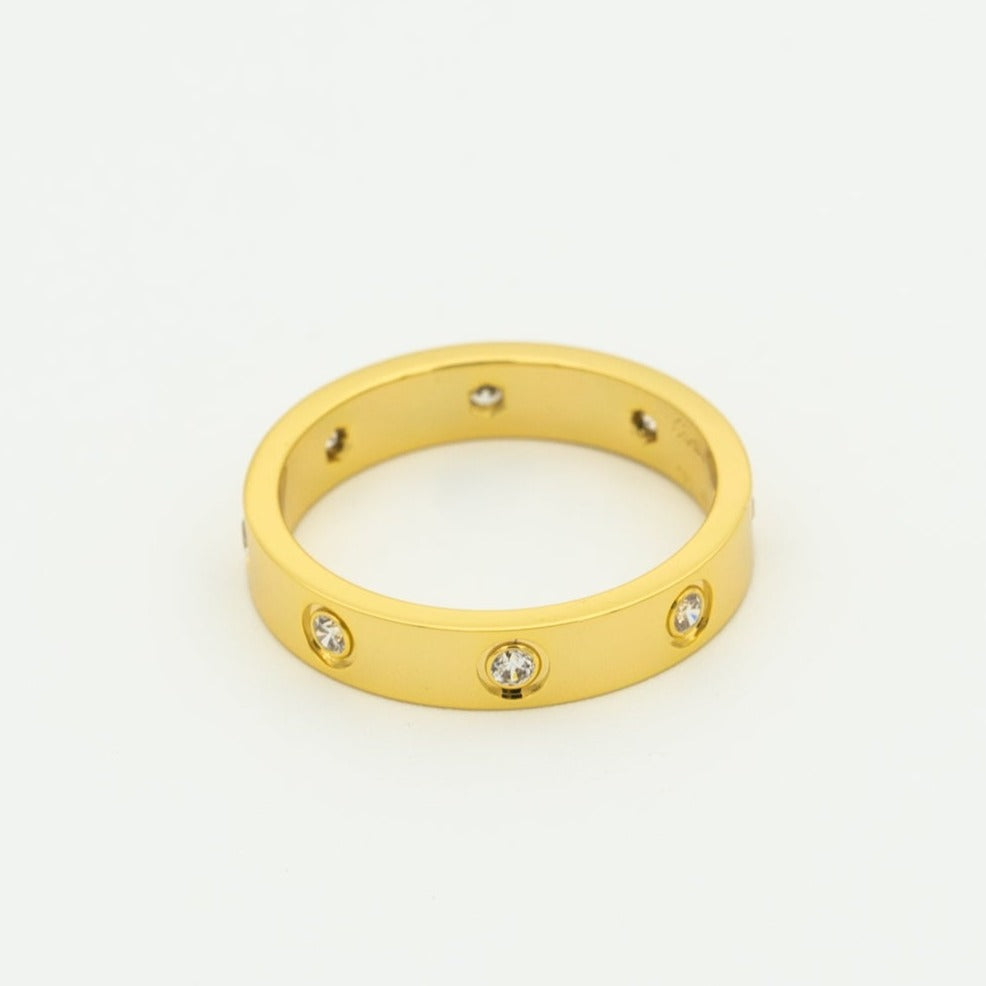 [Basjewels]LOVE RING 3.6MM 8 DIAMONDS