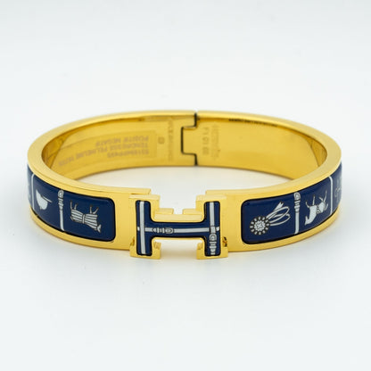 [Basjewels]HM BRACELET BLUE CERAMIC