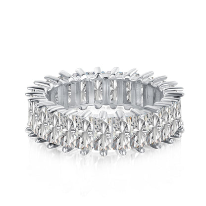 [baslovejewels]Unique Colorful Radiant Cut RIng