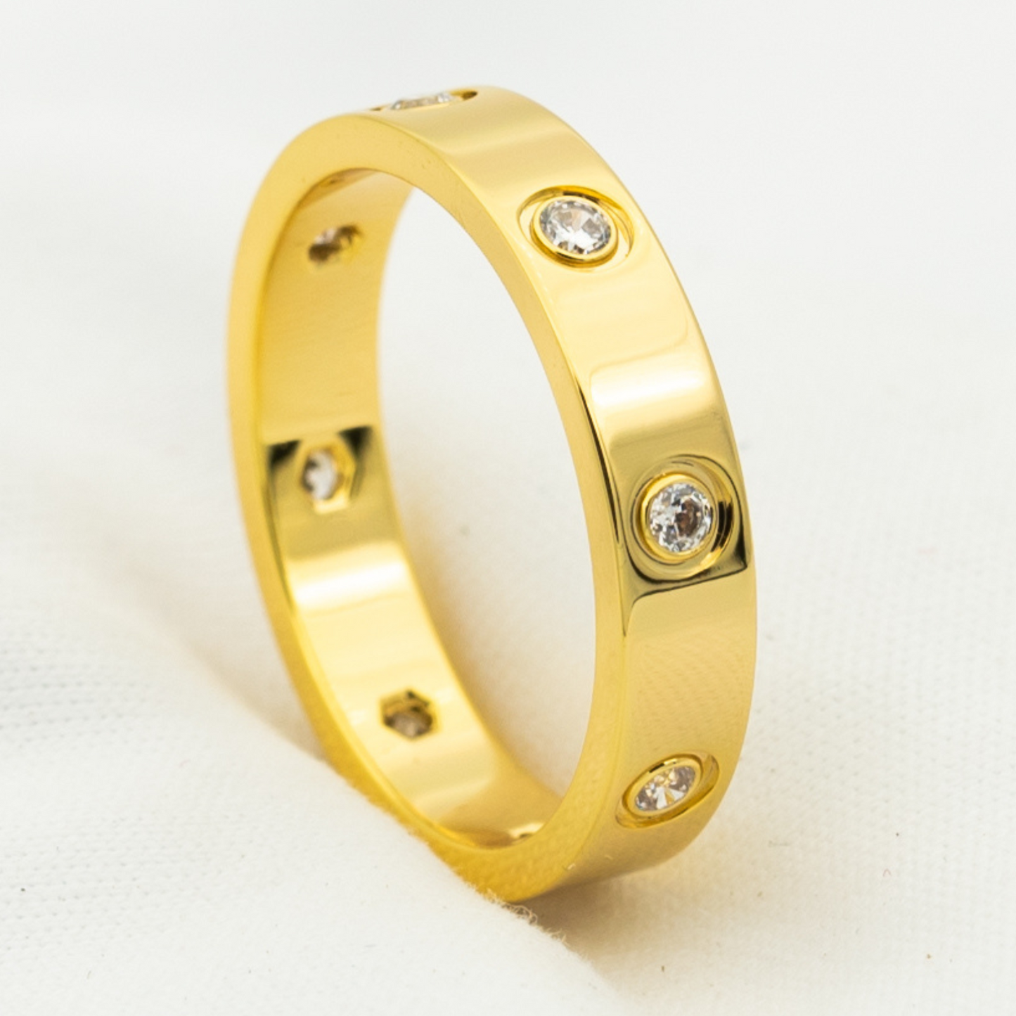 [Basjewels]LOVE RING 3.6MM 8 DIAMONDS