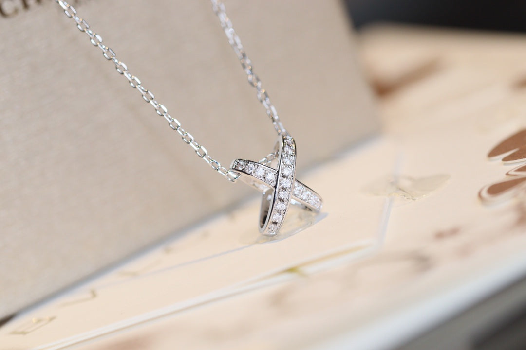 [Basjewels]JEUX DE DIAMOND NECKLACE