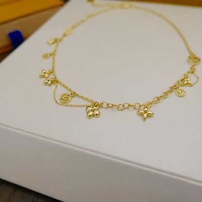 [Basjewels]BLOOMING SUPPLE NECKLACE BRASS