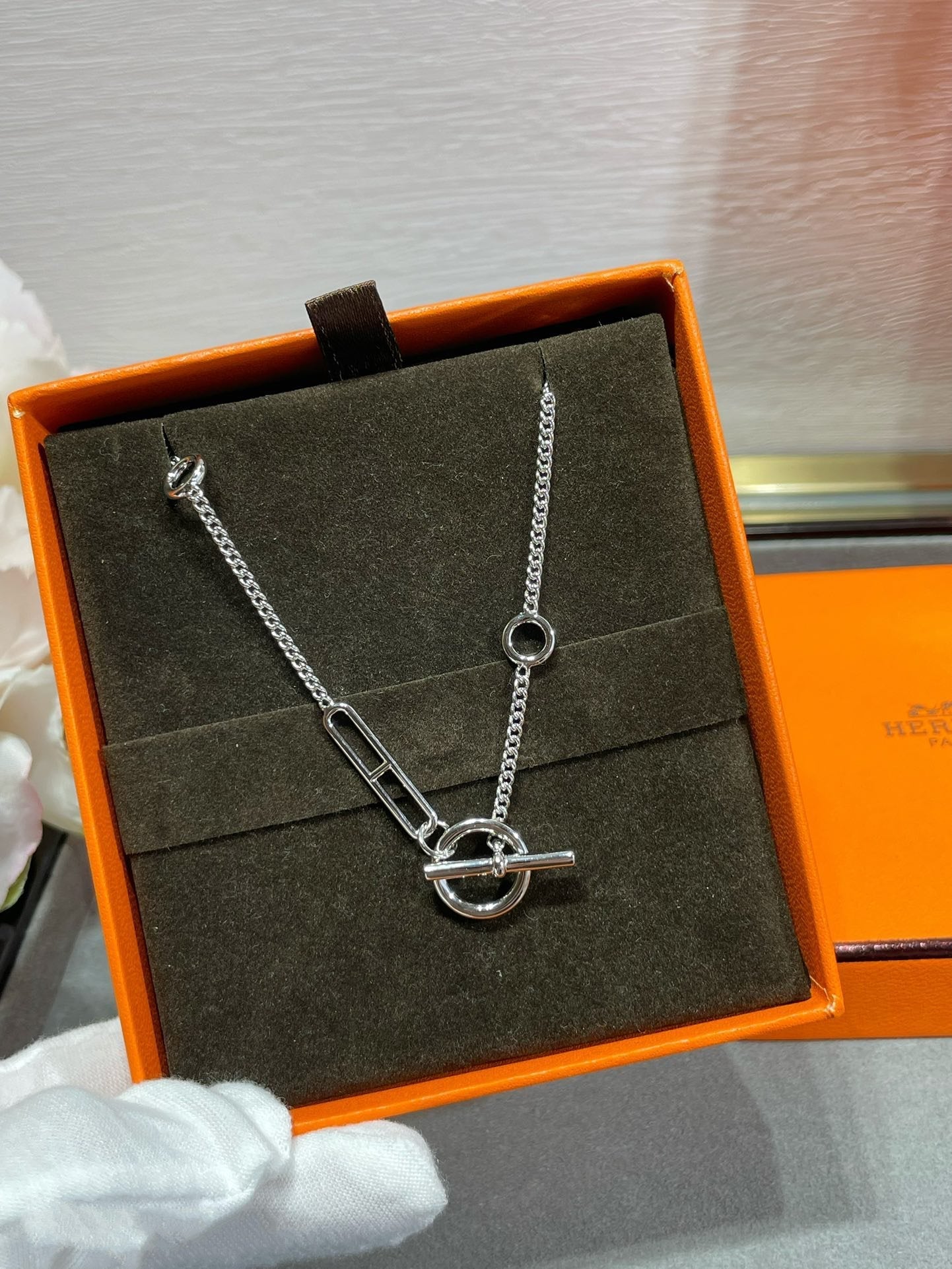 [baslovejewels]HM STERLING CHAINE D'ANCRE HEART