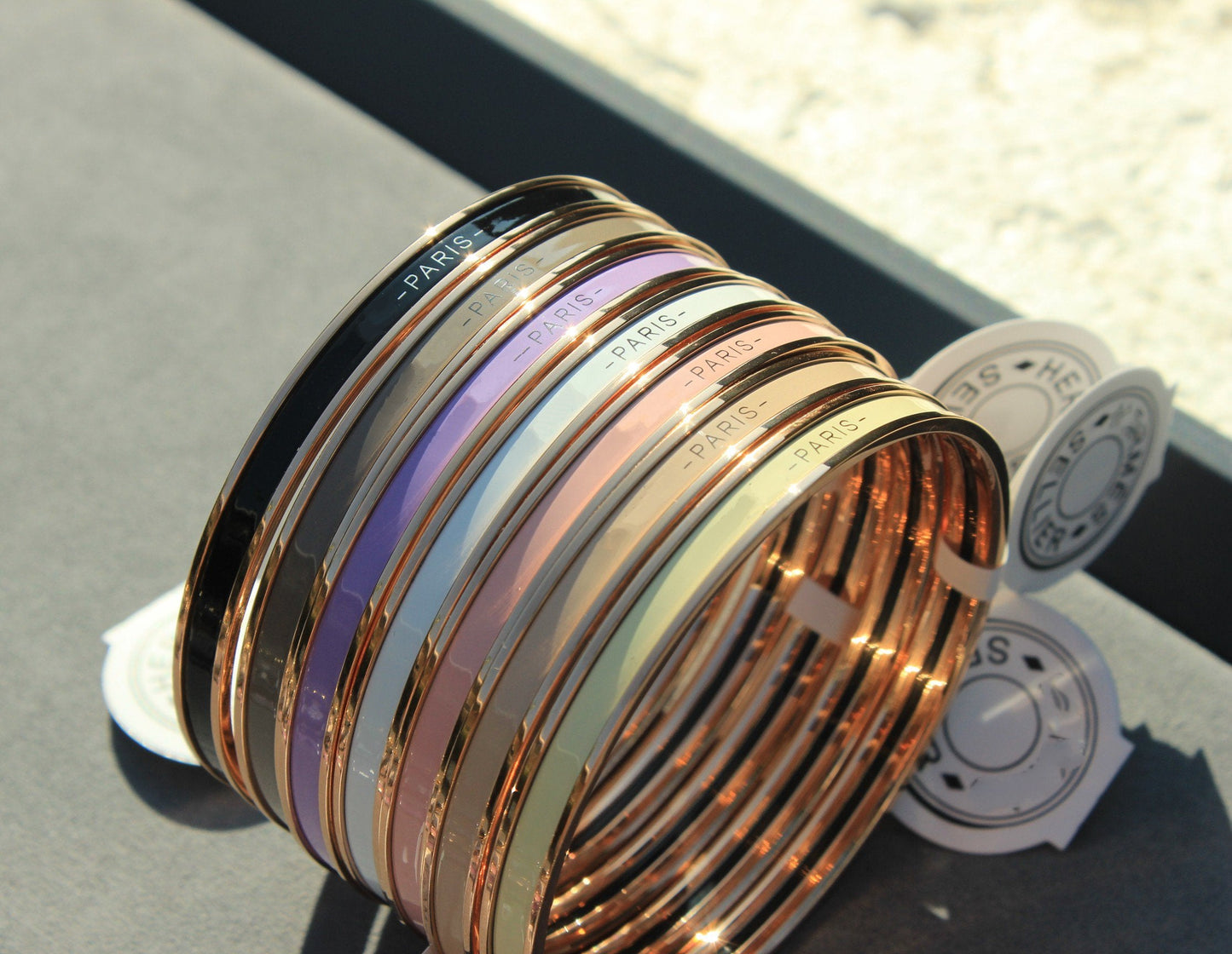 [baslovejewels]HM UNI BANGLE BAG PINK GOLD