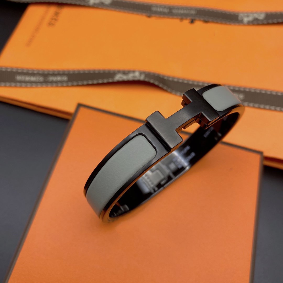 [baslovejewels]CLIC HM SO BLACK GREY BRACELET