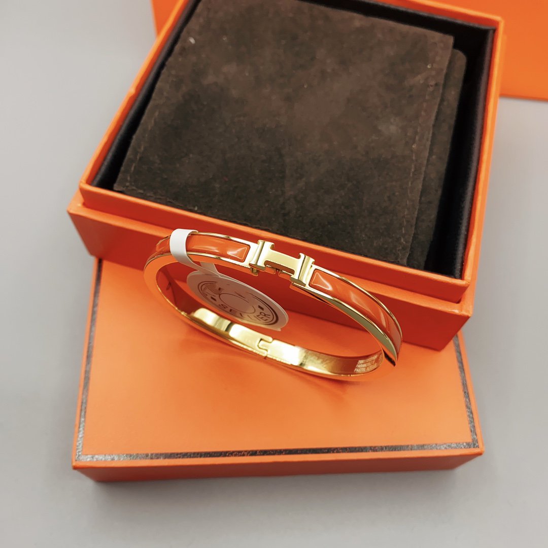 [baslovejewels]CLASSIC HM CLIC RED 8MM ENAMEL BRACELET